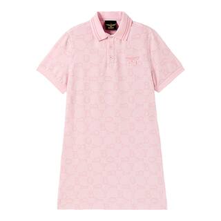 【粉黛甜心】BOYLONDON粉色满印夏季POLO领潮牌女款连衣裙W17905