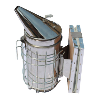 加厚不锈钢喷烟器牛皮养蜂工具蜜蜂熏烟器熏蜂驱蜂专用蜂具