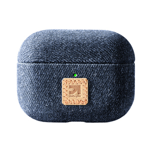派派先生Denim牛仔布适用于苹果Airpodspro3耳机壳pro2牛仔耳机保护套Aripods4降噪个性小众潮流高级感耳机盒