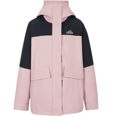 【90绒】粉色羽绒服女冬季短款外套kbne秋冬新款小个子连帽面包服