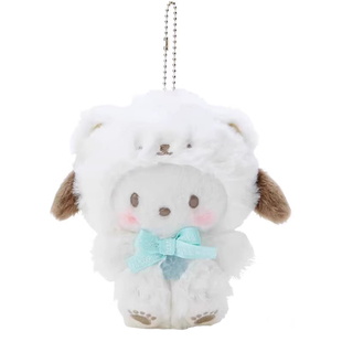 日本三丽鸥周边Pochacco正版拿铁熊帕恰狗公仔玩偶挂件毛绒玩具