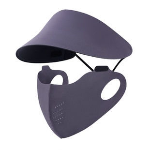 防晒面罩全脸防晒口罩脸面罩防紫外线户外透气帽檐遮阳医美脸基尼