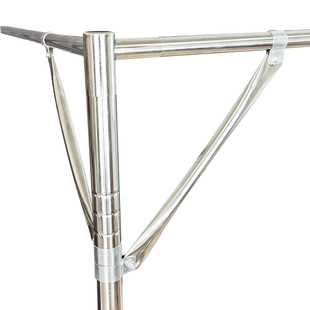 蚊帐支架配件不锈钢三角架子支撑架宫廷通用固定斜杠杆斜撑牛角撑