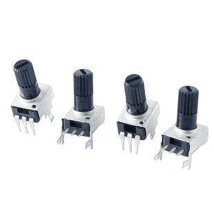 RV09型立式卧式B1K5K10K50K100K200K500K电位器5脚旋钮