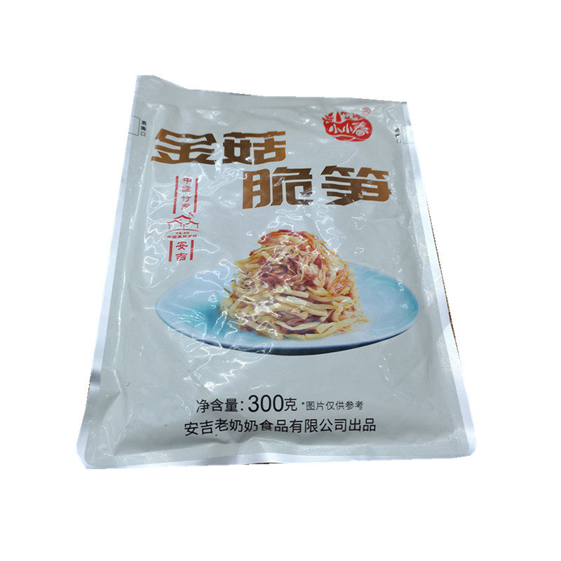 小小春开袋即食网红笋干金针菇