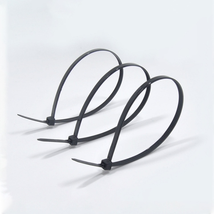 华盛塑料 直销国标5*250mm足量250条 黑白尼龙扎带 电工园林扎线