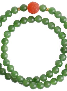 心斋堂碧玉菠菜绿手链