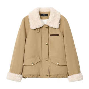 蓝语大码宽松休闲纯棉短款羽绒服女2025冬季新款加厚保暖夹克外套