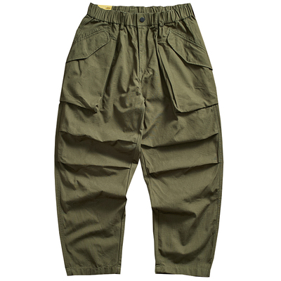 大码水洗哈伦裤潮流口袋休闲裤