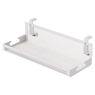 办公桌上置物架桌面理线架免打孔排插收纳盒工位整理神器收纳筐子