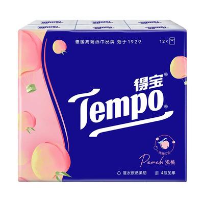 Tempo得宝纸巾水蜜桃香味12包/提