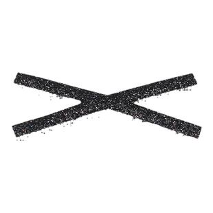 Kamipita网红魔术贴盘发饰刘海贴交叉小号闪十字新款低调收碎发贴