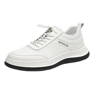 七匹狼男鞋真皮运动2025年春秋新款休闲鞋耐磨鞋子男士牛皮爸爸鞋