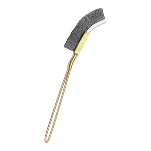 不锈钢丝刷刀型带柄多功能厨房灶台油烟机清洁除锈文玩打磨长刷子