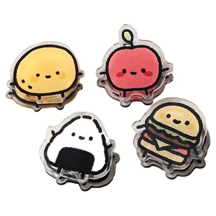 亚克力pp夹手帐本蔬菜夹子高颜值女生儿童ins学生标签夹屁屁夹便签夹小夹子照片相册固定试卷整理边角夹E1