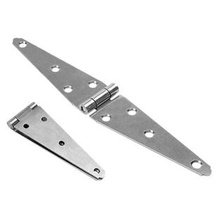 一字合页304钢加厚重型固定板木门篱笆铰链折叠加长活页平开合页