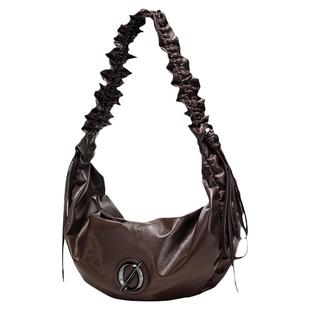 JTB云团牛角包.秋冬包包真皮牛皮女包大容量饺子包通勤单肩斜挎包