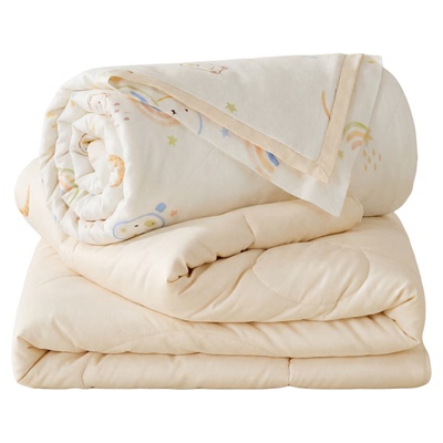 罗莱儿童100%印花抗菌蚕丝被