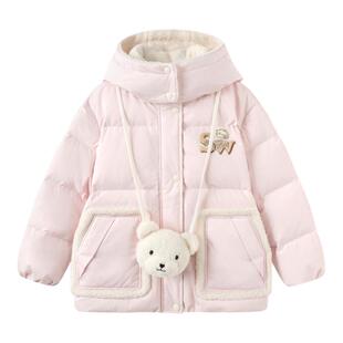 【无雪棉花娃娃IP】巴拉巴拉童装儿童羽绒服女童冬装大童保暖外套