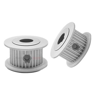 松虎非标定做同步轮铝合金同步带轮S3M34齿A型槽宽7 11 17孔8至18