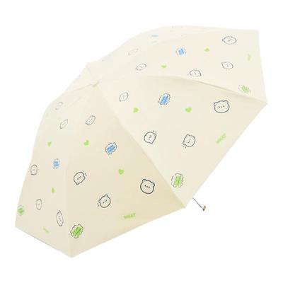 天堂晴雨两用卡通黑胶三折遮阳