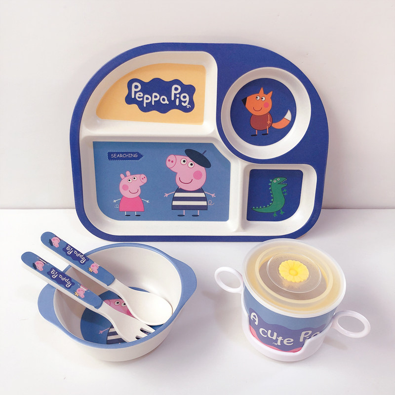桔子Kerr小豬寶寶餐具套裝竹纖維兒童餐具分格盤碗杯子叉子勺子在類目 尿片/洗護/餵哺/推車牀, 水杯/餐具/研磨/附件, 兒童餐具中 - 來自Buy2taobao.com提供專業的淘寶代購服務