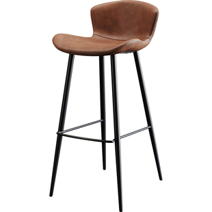 吧台椅家用高脚凳现代简约靠背吧台凳前台椅餐厅创意休闲酒吧椅子