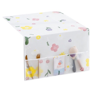 冰箱防尘罩微波炉顶盖布收纳挂袋单开门双开门防灰式置物袋家用