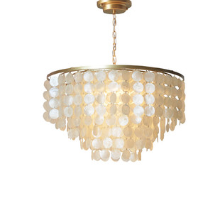 现代客厅美式北欧婚礼法式奶油餐厅中古风衣帽间贝壳民宿卧室吊灯