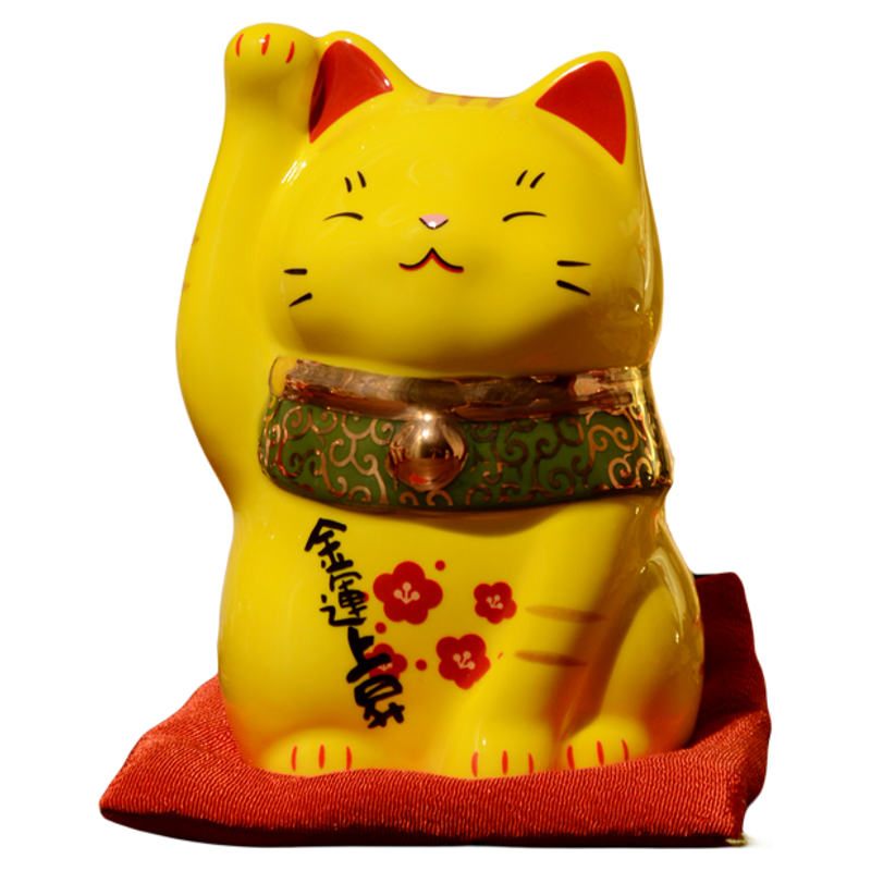 新款精致轻奢日式陶瓷招财猫