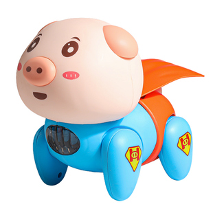 儿童拉线牵绳小猪玩具会走路牵绳猪电动音乐宝宝1到3岁一5男女孩2