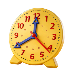 钟表小学教具两针联动时钟教具钟面教学用品一年级认识时钟学具