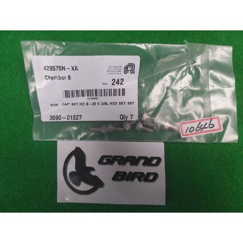 AMAT 369001827 SCR CAP SKT HD 832 X 38L HEX SKT SST LOT OF 7