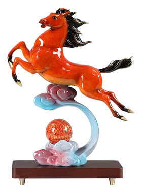 骏马云驰云上马摆件开业乔迁送礼