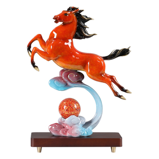 骏马云驰云上马摆件客厅玄关办公室酒架装饰领导送礼开业乔迁礼品