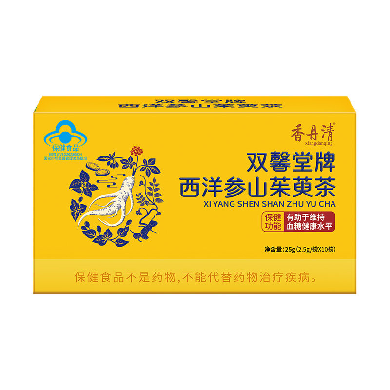 香丹清西洋参山茱萸茶血糖偏高者中老年人健康水平知母黄精旗舰店