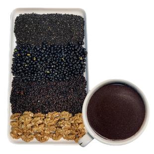 现磨五黑粉三黑粉黑豆黑米黑芝麻粉养发生发桑葚黑枸杞五谷杂粮粉