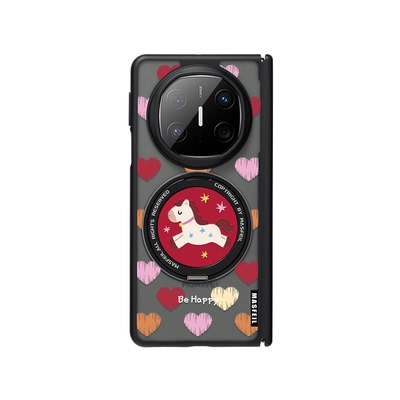 MASFEIL × 快乐小马适用于华为matex6手机壳折叠屏新款matex7典藏版保护套x3磁吸带支架X5高级感简约