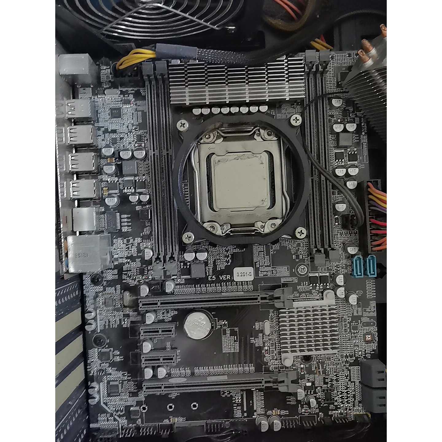 溢价-x79主板套装CPU：e5 2600v2，6铜管散热器，金河图片