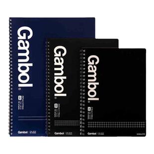 日本KOKUYO国誉Gambol螺旋笔记本WCN-GTN 商务方格横线线圈记事本