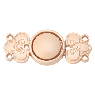 旗袍高档盘扣中国风汉服子母扣儿童衣服固定对扣金属纽扣装饰扣子