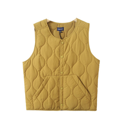 S日单外贸 HEAT葫芦型绗缝夹棉防风防水秋冬男女轻盈薄棉马甲背心