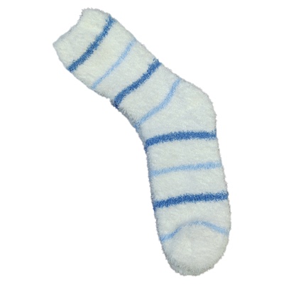 日系女袜加厚毛绒条纹中筒袜
