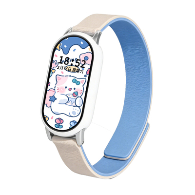 荔枝纹软磁运动配件小米10手腕带