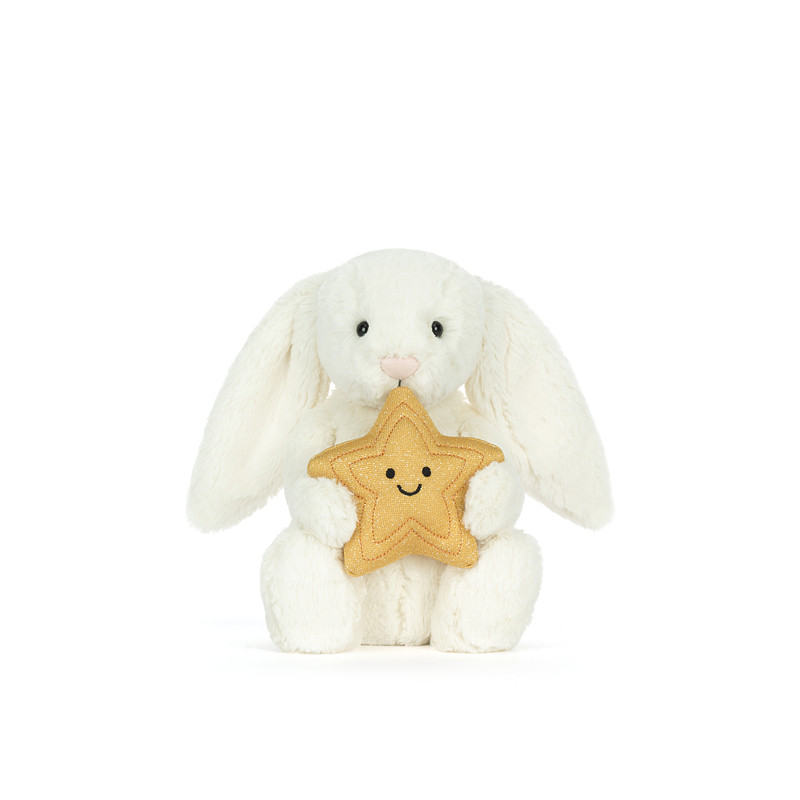 英国Jellycat怀抱星星邦尼兔毛绒玩偶玩具公仔娃娃安抚陪伴礼物