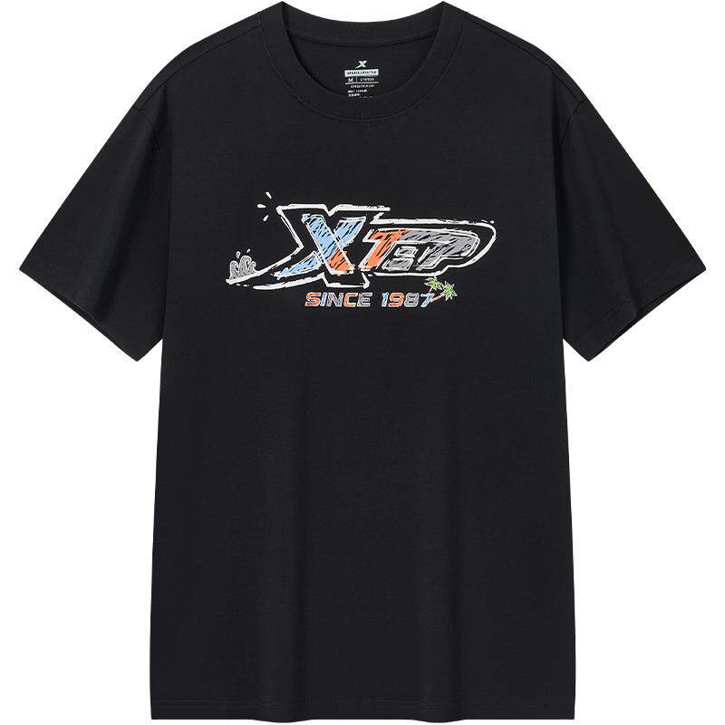 特步情侣休闲百搭凉感棉T