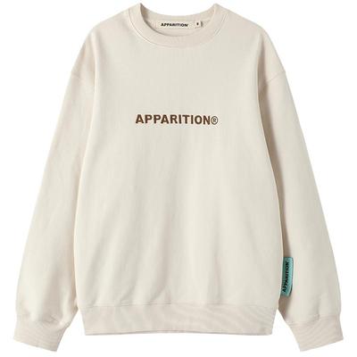 APPARITIONlogo刺绣圆领长袖卫衣