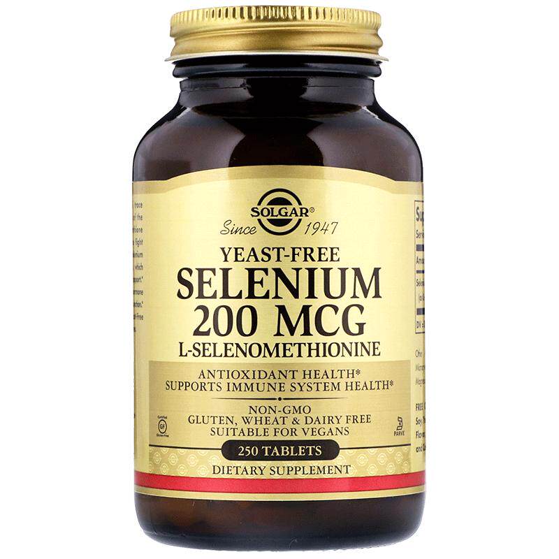 solgar活性有机麦芽硒片补充剂硒元素硒代蛋氨酸女补硒片美国进口