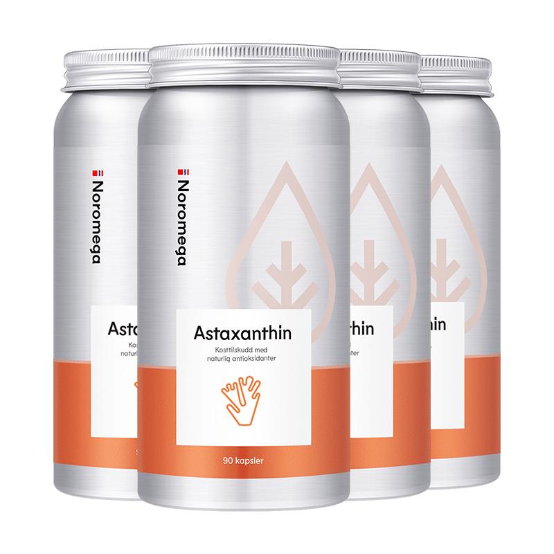 双11预售[4瓶装]noromega挪威虾青素软胶囊雨生红球藻非磷虾油
