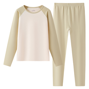 青少年女孩学生纯棉保暖内衣套装初中高中秋衣秋裤大童少女棉毛衫